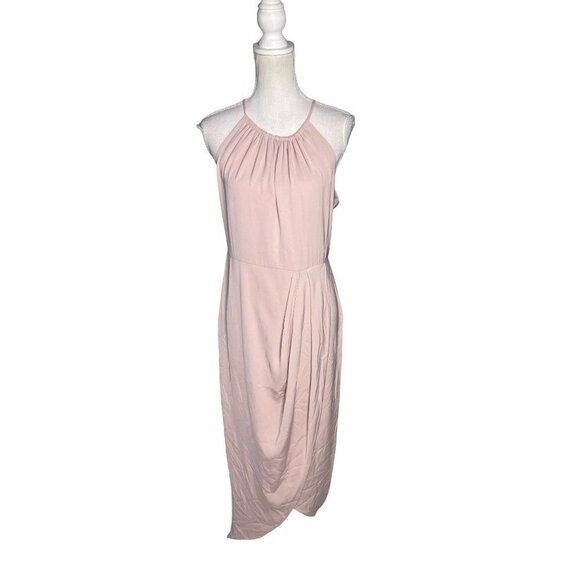 Shona Joy Core High Neck Dress Pink Womens Size 8 - Picture 6 of 16
